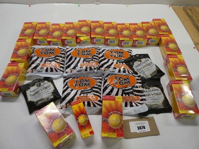 Lot 3025 - Bee Health Propolis lozenges, Tom Tom menthol...