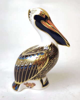 Lot 258 - A Royal Crown Derby paperweight 'Brown Pelican'...