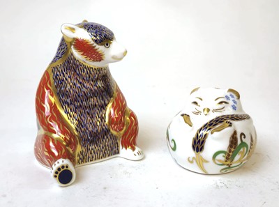 Lot 260 - Two Royal Crown Derby Paperweights, one in the...