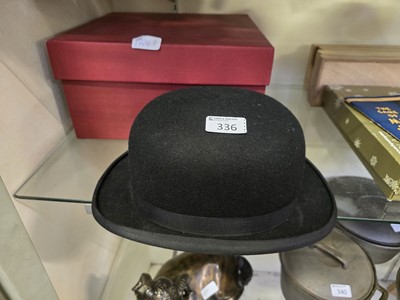 Lot 336 - A UK size 7 1/4 bowler hat by Christy's of London