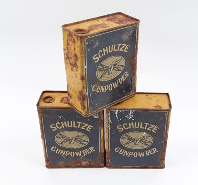 Lot 44 - Three Schultze powder tins