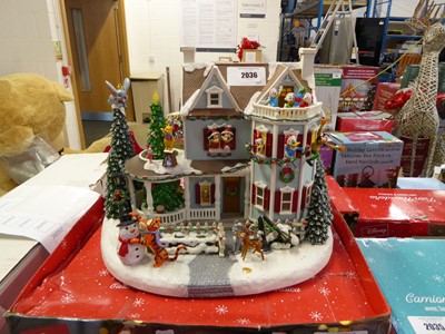 Lot 2036 - Disney animated holiday house with integrated...