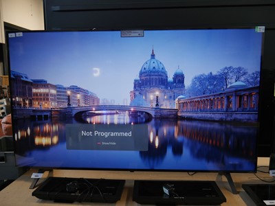 Lot 1005 - LG 65" Nano Cell TV with stand, remote and box,...