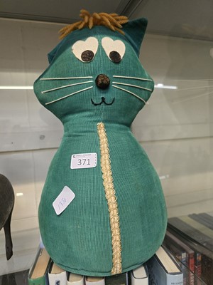 Lot 371 - A mid-20th century style plush toy cat