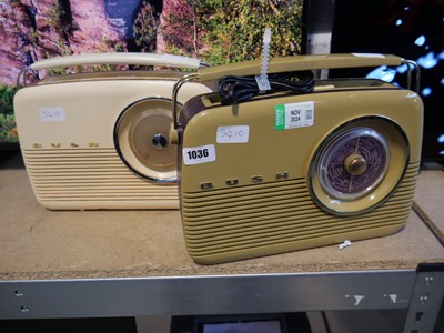 Lot 1036 - 2 vintage Bush radios