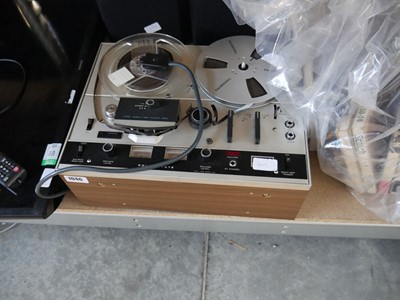 Lot 1046 - Akai 4000D tape recorder with pair of Aiwa...