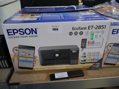 Lot 1066 - Boxed Epson EcoTank printer (ET2851)