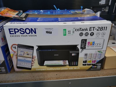 Lot 1068 - Boxed Epson EcoTank printer (ET2811)