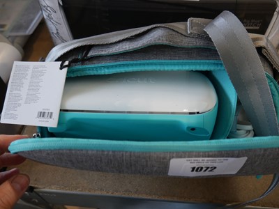 Lot 1072 - Cricut Joy machine in carry bag