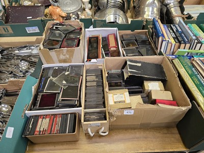 Lot 475 - A large collection of magic lantern slides on...