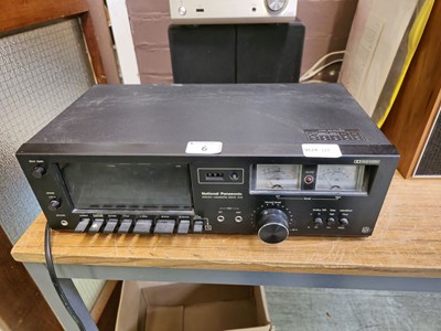 Lot 6 - A National Panasonic stereo cassette deck 612