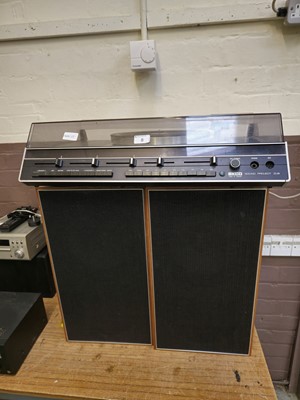 Lot 8 - An Ekco sound projector ZU9 with turntable and...