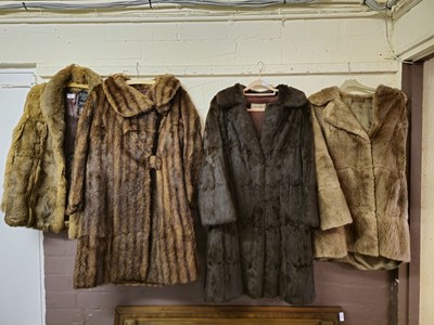 Lot 11 - A collection of four ladies' fur coats