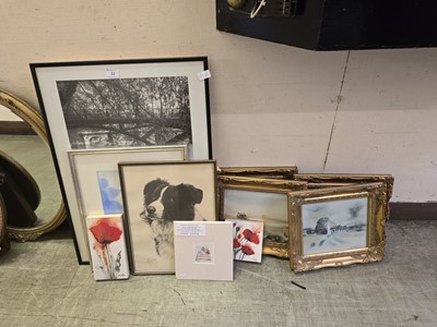 Lot 32 - A large collection of artworks on various...