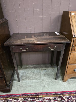 Lot 47 - A 19th century mahogany side table with single...