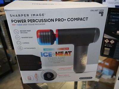 Lot 1093 - Sharper Image Hot+Cold massage gun, boxed