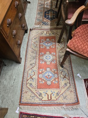 Lot 51 - A rectangular eastern style rug