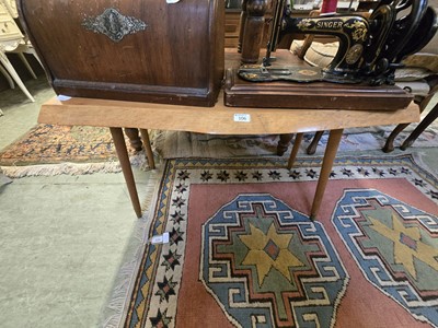 Lot 106 - A mid-20th century plank top table with...