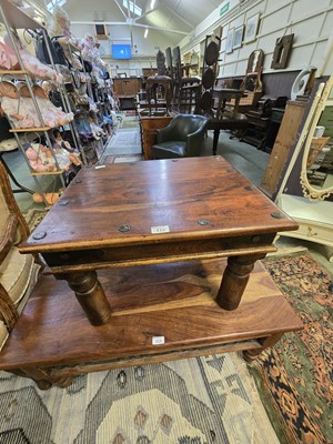 Lot 112 - An eastern hardwood occasional table with...