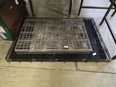 Lot 161 - Two folding dog cages