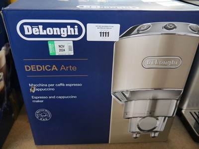 Lot 1111 - Boxed De'Longhi Dedica Arte coffee machine