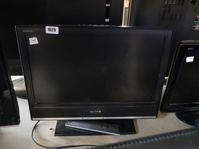 Lot 1029 - Sony 20" TV with stand and remote