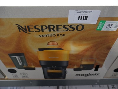 Lot 1119 - Nespresso Vertuo Pop Magimix coffee machine,...