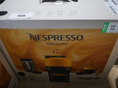 Lot 1120 - Nespresso Vertuo Pop Magimix coffee machine,...