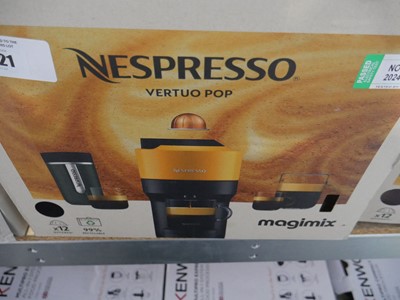 Lot 1121 - Nespresso Vertuo Pop Magimix coffee machine,...