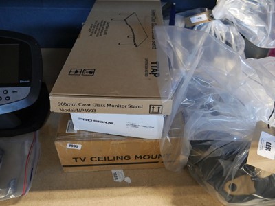 Lot 1035 - Boxed TV ceiling mount, pro signal laptop...