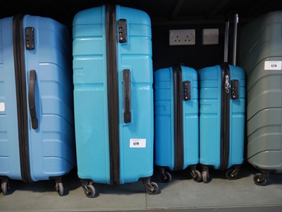 Lot 1219 - American Tourister suitcase in light blue with...