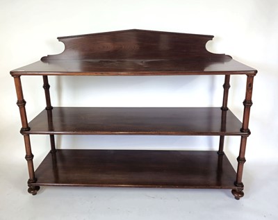 Lot 23 - A Victorian mahogany three tier serving buffet...