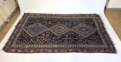 Lot 29 - 'Mecca' Shiraz Persian carpet c1950s l. 240cm...