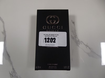 Lot 1202 - Gucci guilty eau de parfum pour homme 90ml