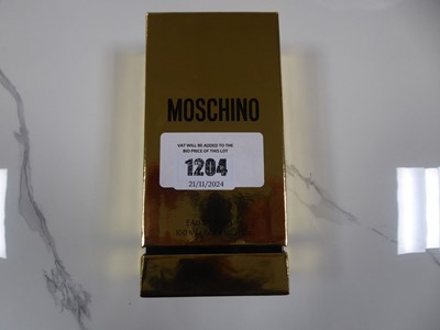 Lot 1204 - Moschino fresh gold eau de parfum `100ml