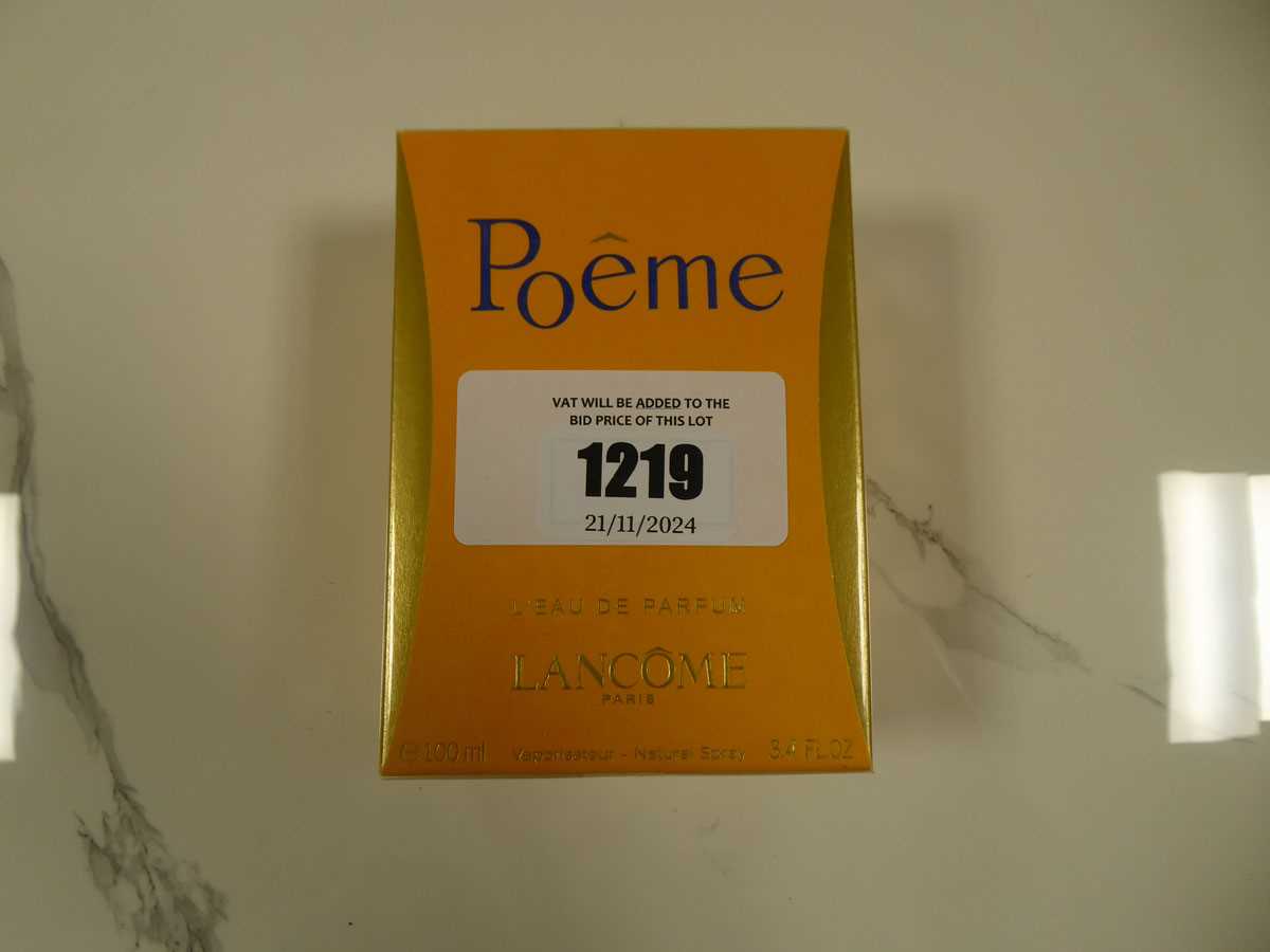 Lot 1219 - Lancome Paris poeme l'eau de parfum 100ml