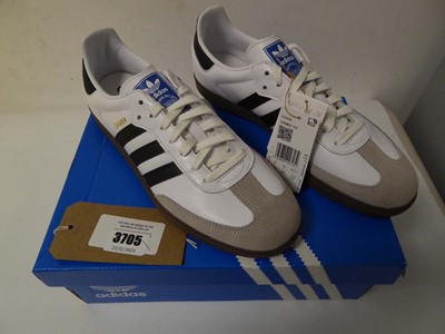 Lot 3705 - Boxed pair of men's Samba OG trainers,...