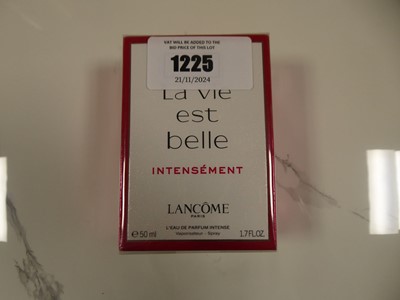 Lot 1225 - Lancome Paris la vie est belle intensement...