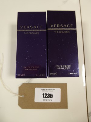 Lot 1235 - 2x Versace the dreamer eau de toilette 100ml