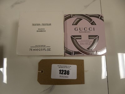 Lot 1236 - 2x Gucci bamboo eau de parfum in 50ml & 75ml...