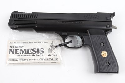 Lot 257 - .177 Webley Nemesis air pistol, with original...