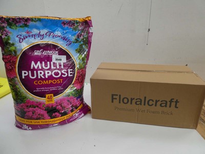 Lot 3540 - 40L bag of Multi purpose compost and box of 18...