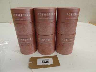 Lot 3543 - 6 x Scentered Love comforting treatment candles