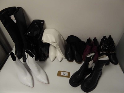 Lot 3724 - 8 pairs of ladies boots of various styles and...