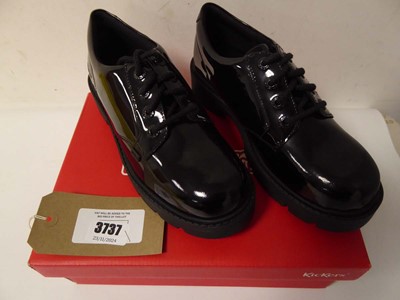 Lot 3737 - Boxed pair of ladies Kickers shoes, black, EU 39