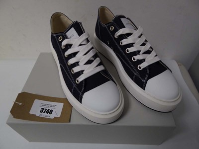 Lot 3740 - Boxed pair of Arne Home Run trainers, navy, UK...