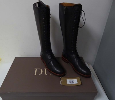 Lot 3743 - Boxed pair of ladies Duo knee high boots,...