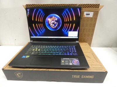 Lot 2004 - MSi Katana 17 B12UDXK gaming laptop with Intel...