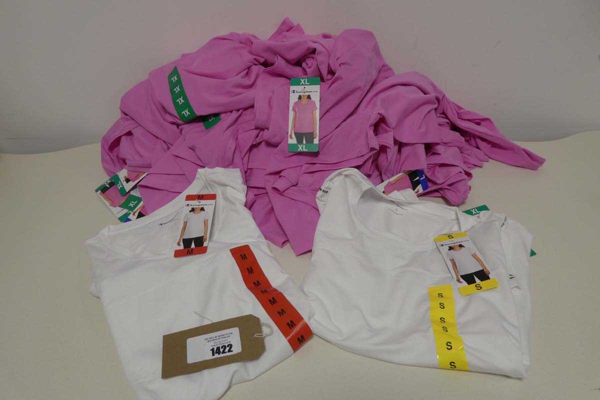 Lot 1422 - Approx. 20 ladies Champion t-shirts