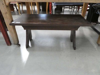 Lot 5101 - Oak bench made by Jack Grimble of Cromer 1966